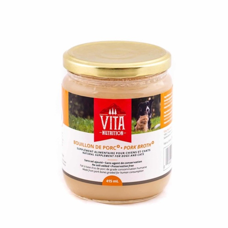 Bouillon de porc 640ML - Vita Nutrition Animale