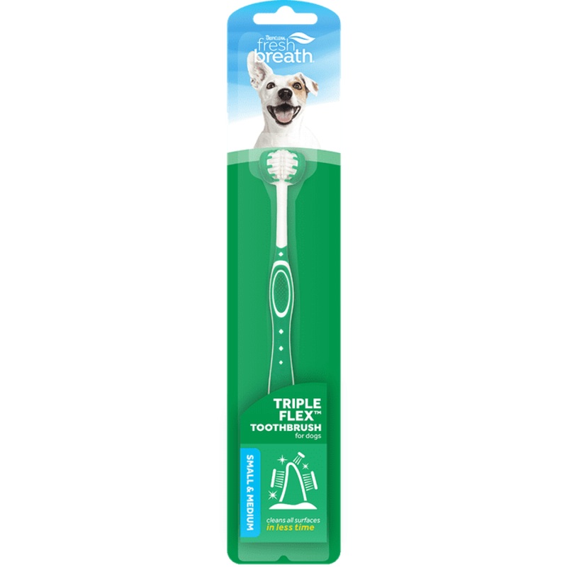 Brosse  dents TripleFlex pour chiens