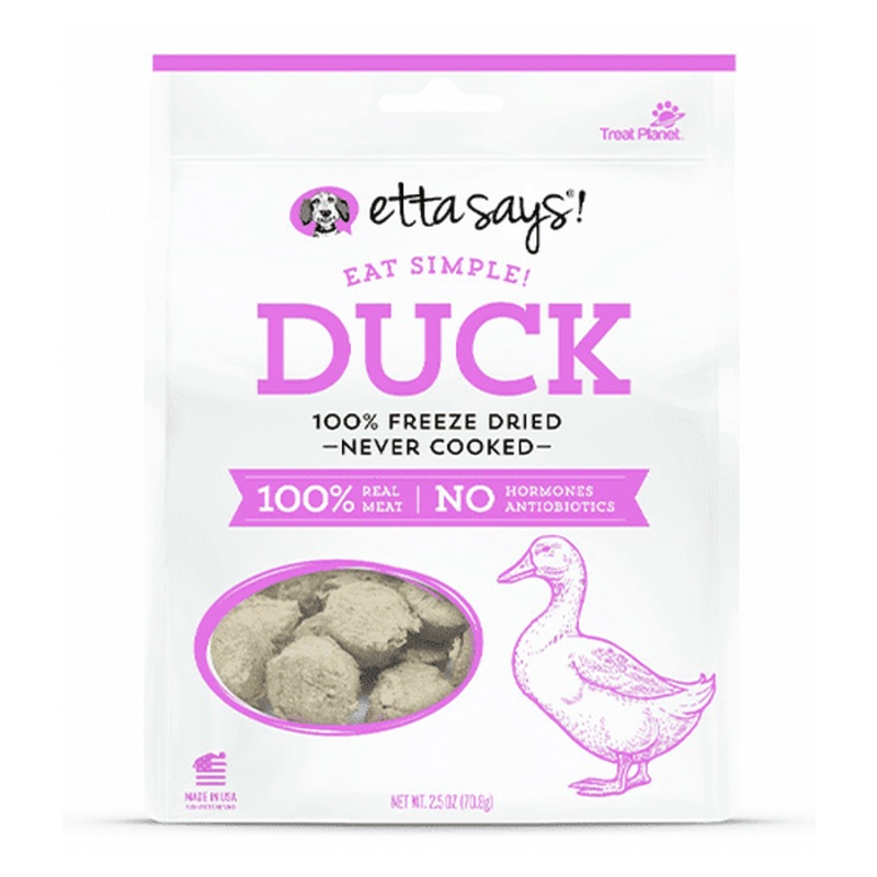 Gteries pour chiens 100% Lyophilise Canard 2.5oz