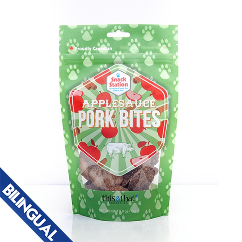 Gteries pour chiens Applesauce Pork Bites 142g