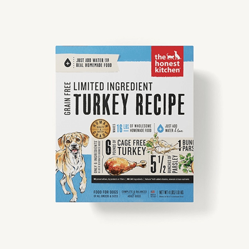 Honest Kitchen ingrdients limits Dinde dshydrat