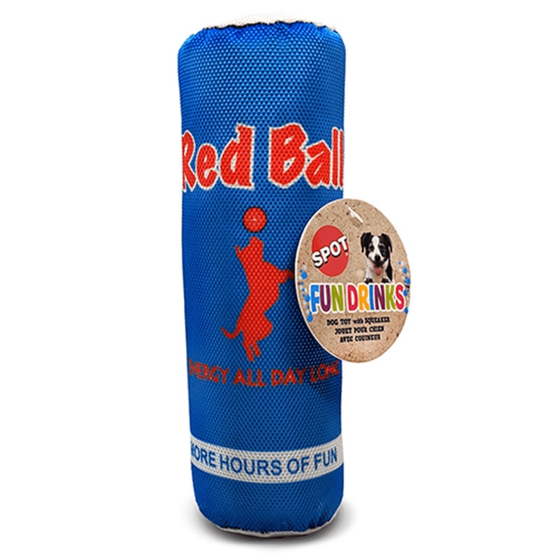 Jouet pour chiens Red Ball Fun Drink