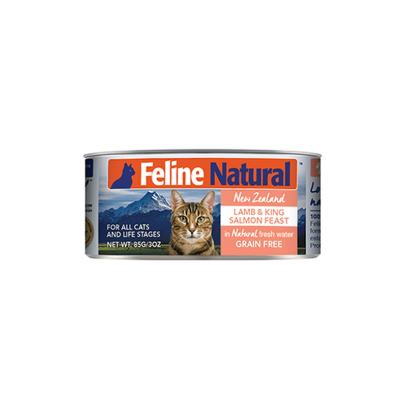 Nourriture humide pour chat Feline Natural Lamb & King Salmon 3oz