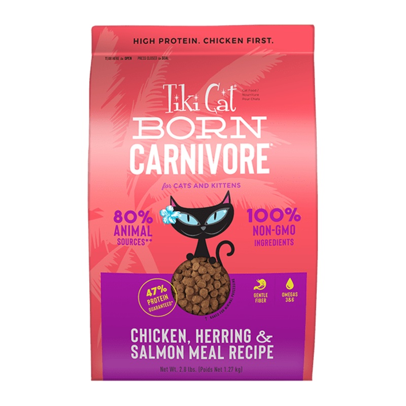 Nourriture pour Chats Tiki Cat Born Carnivore - Poulet, hareng et saumon