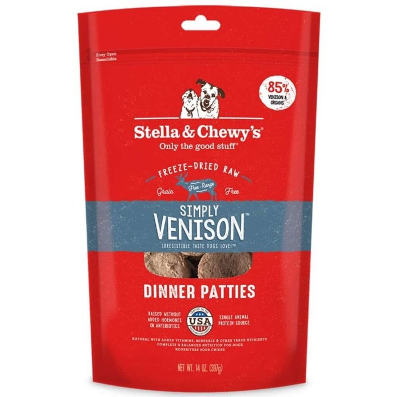 Galettes de repas lyophilises Dinner Patties Stella & Chewy's, Simply Venison