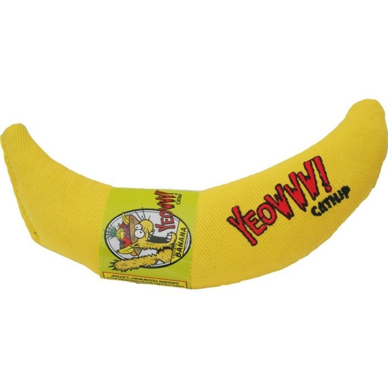 Jouet pour chats banane avec herbe  chat