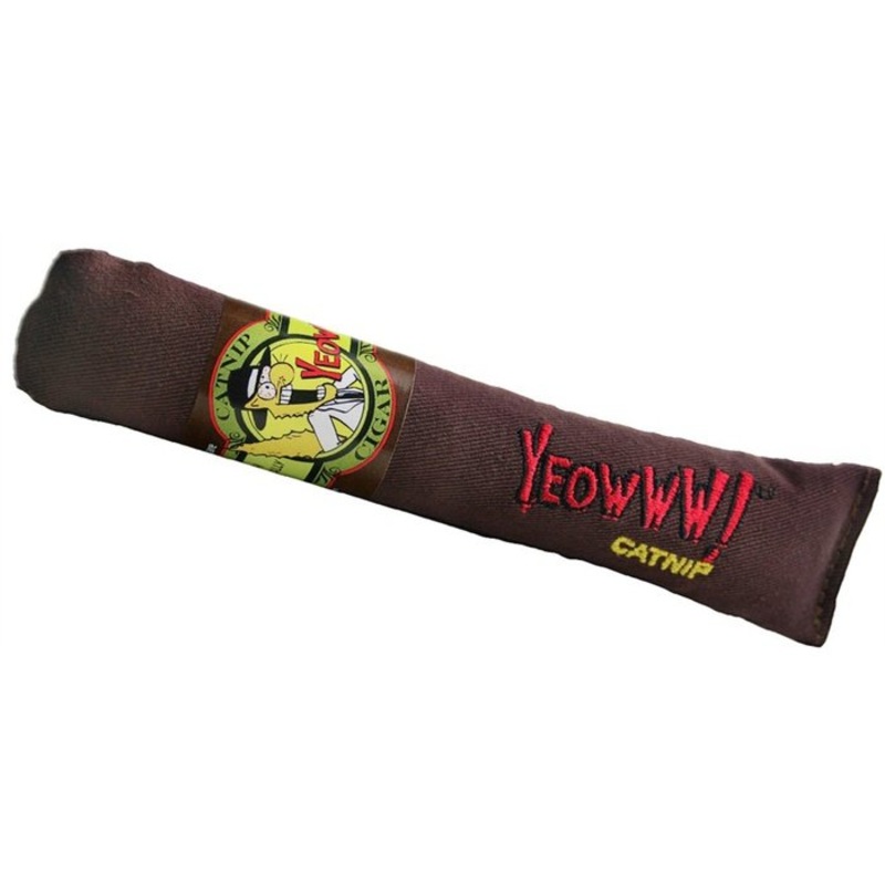 Jouet pour chats cigare avec herbe  chat
