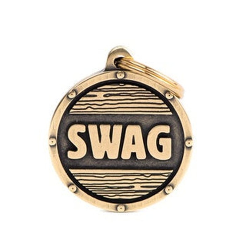 Mdaille pour chiens - Cercle Grand Swag Brass