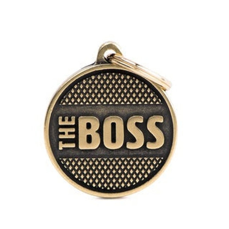 Mdaille pour chiens - Cercle Grand The Boss Brass