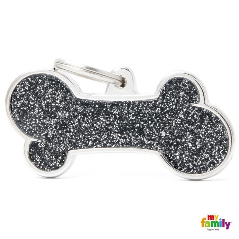 Mdaille pour chiens - Shine OS XL glitter