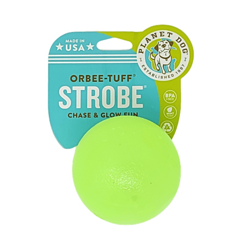 Balle pour chiens Planet Dog Strobe Orbee-Tuff Del