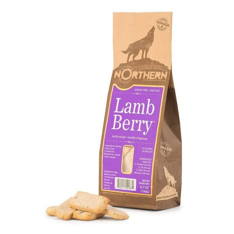 Biscuits pour chiens - Agneau & Baie 190g