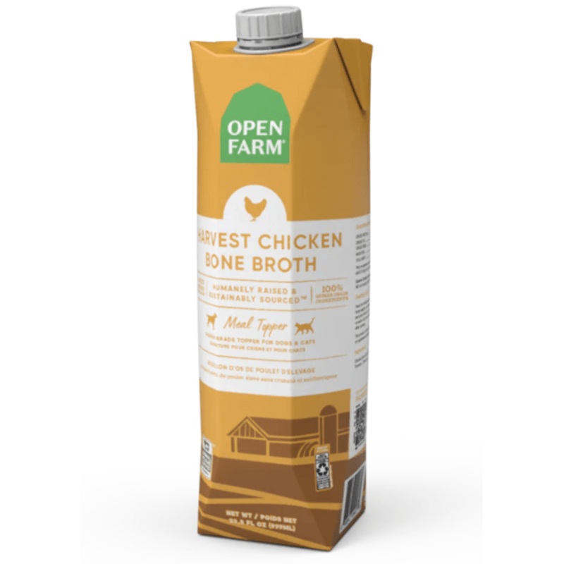 Bouillon d'os de poulet Open Farm 33.8oz