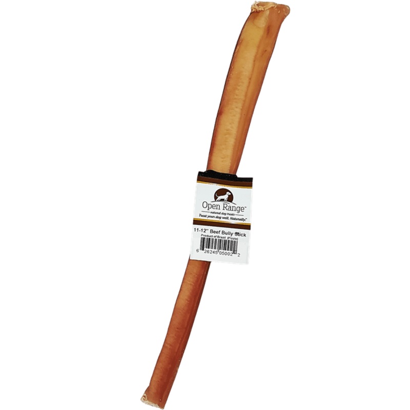 Bully stick de boeuf 12'' Open Range sans odeur