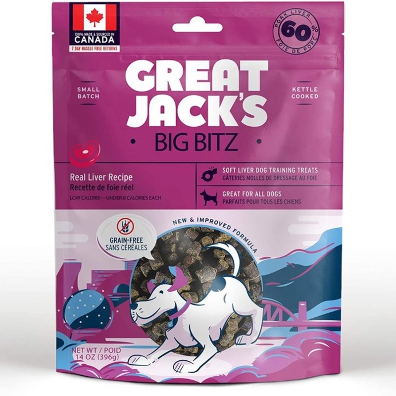 Gteries au foie Big Bitz Great Jack's 14oz