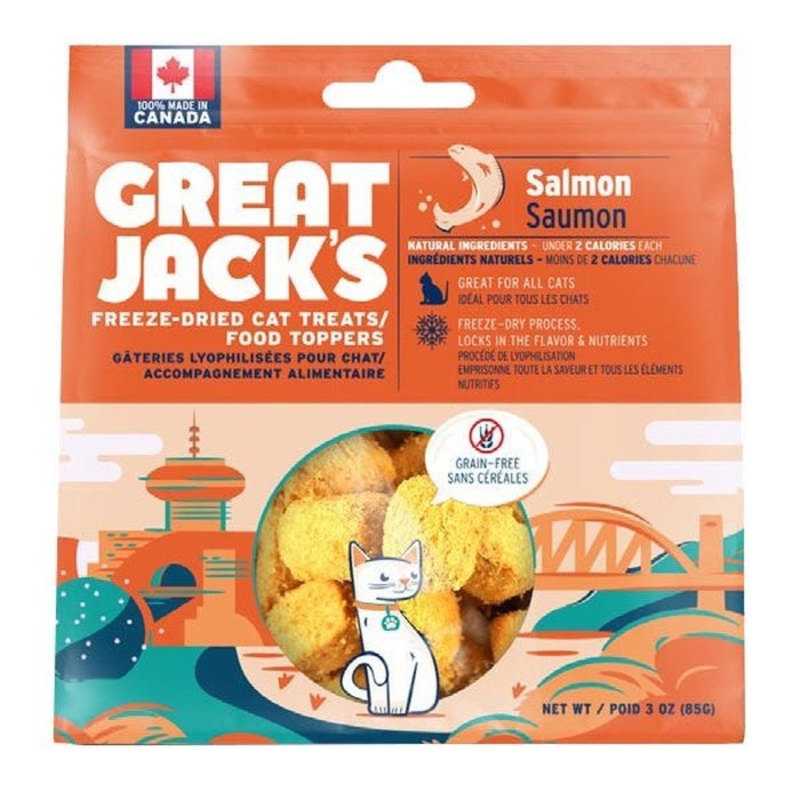 Gteries pour chats Saumon lyophilis