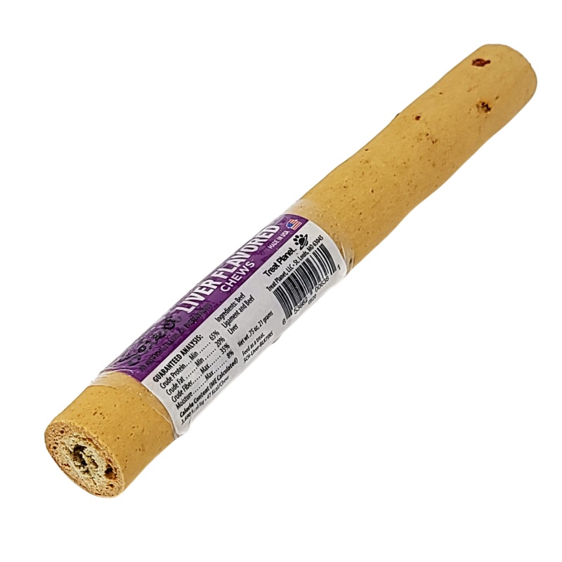 Gteries pour chiens Croquant  saveur de foie 7''