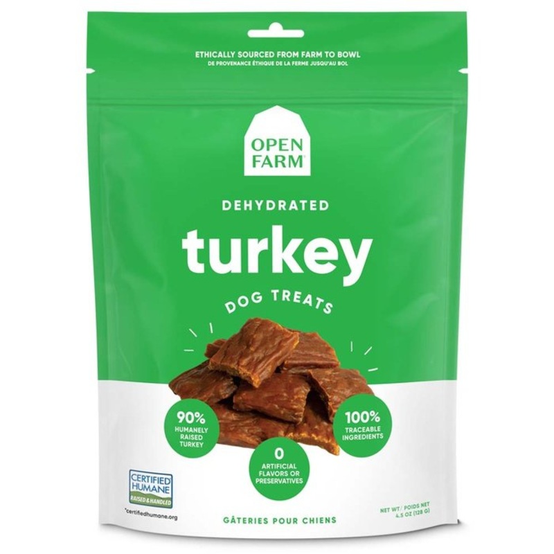 Gteries pour chiens Open Farm Dinde dshydrates