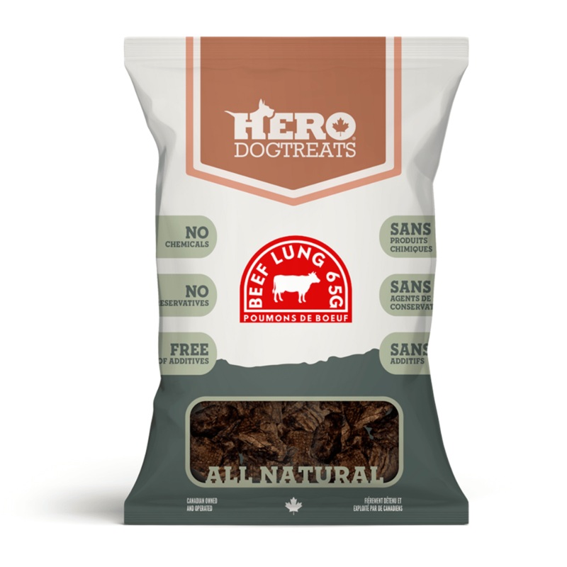 Gteries pour chiens Poumons de buf 65g