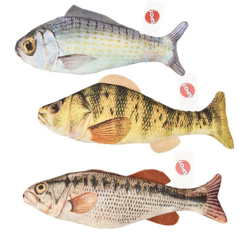 Jouet pour chats poisson raliste 6.5''