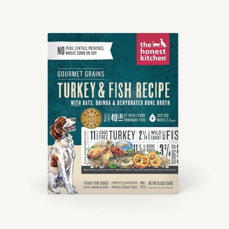 Nourriture dshydrat Honest Kitchen Grain Dinde & Poisson
