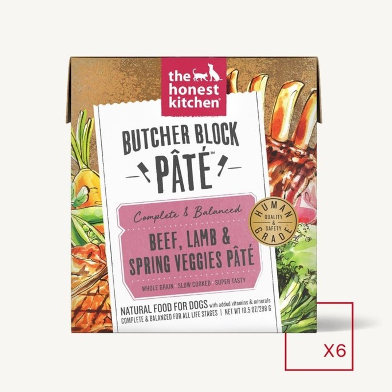 Nourriture humide Butcher Block Pt - Boeuf & Agneau Paq de 6