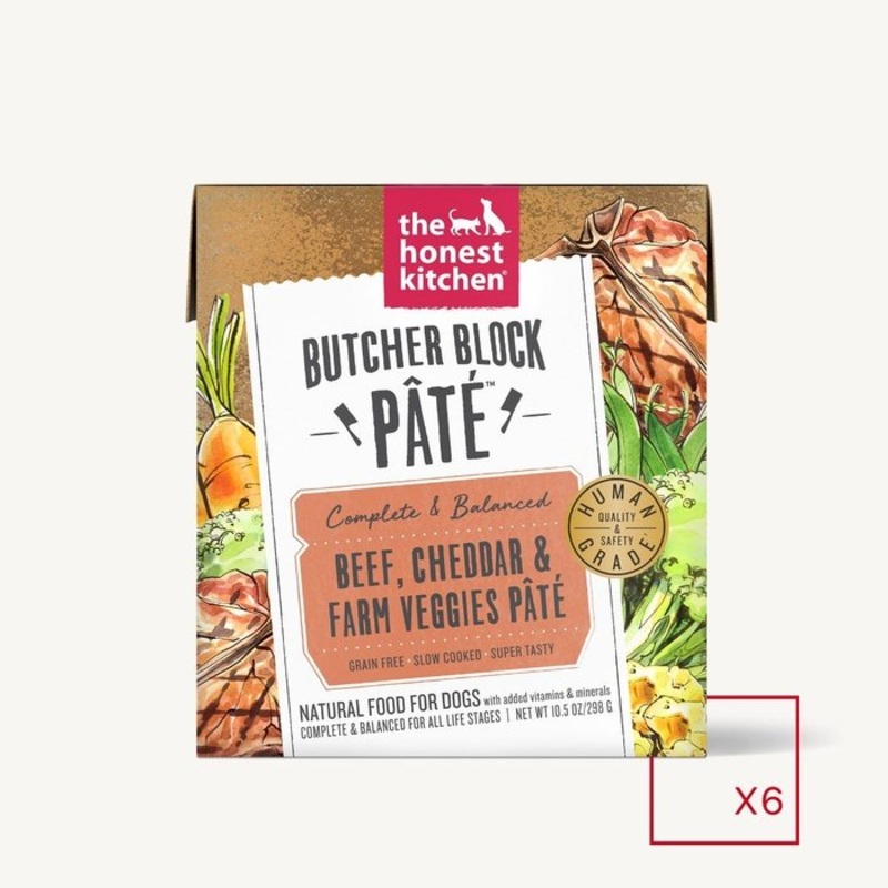 Nourriture humide Butcher Block Pt - Boeuf & Cheddar Paq de 6