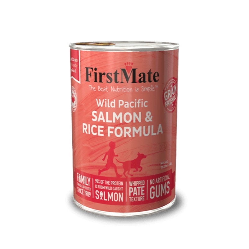 Nourriture humide pour chiens FirstMate Saumon sauvage du Pacifique et riz