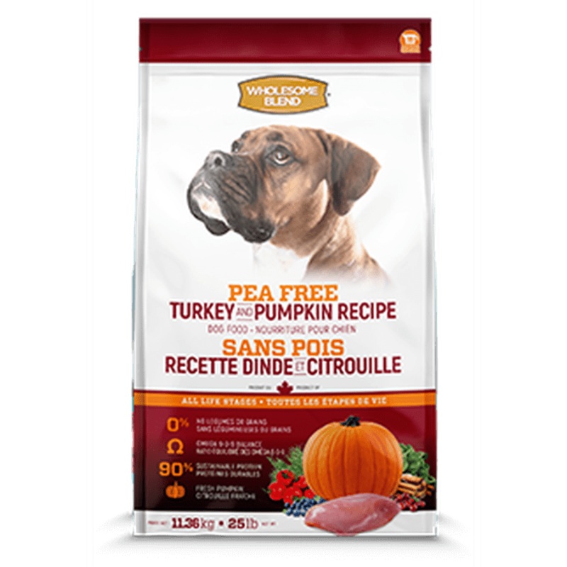 Nourriture pour chien Wholesome Blend Sans Pois Dinde & Citrouille