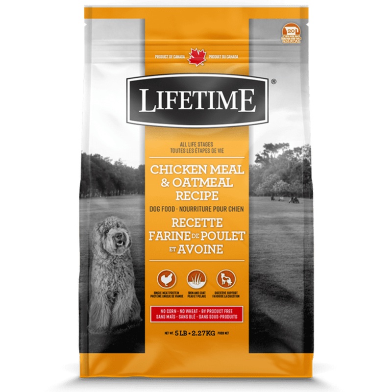 Nourriture pour chiens Lifetime Poulet & Avoine
