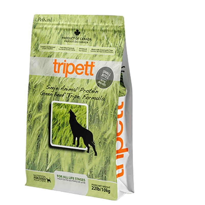 Nourriture sche pour chien Tripett protine unique Tripe de buf