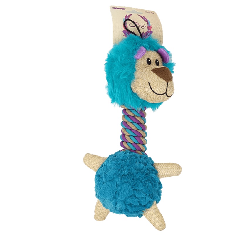 Peluche Lion avec cou en corde Chomper Boho