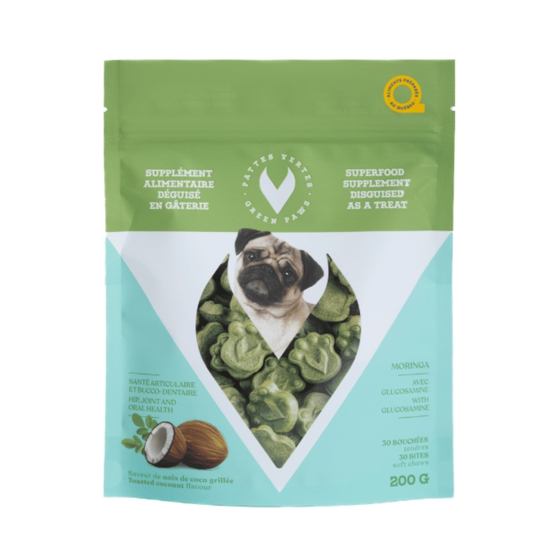 Bouches fonctionnelles pour chien - Moringa Pattes Vertes Glucosamine