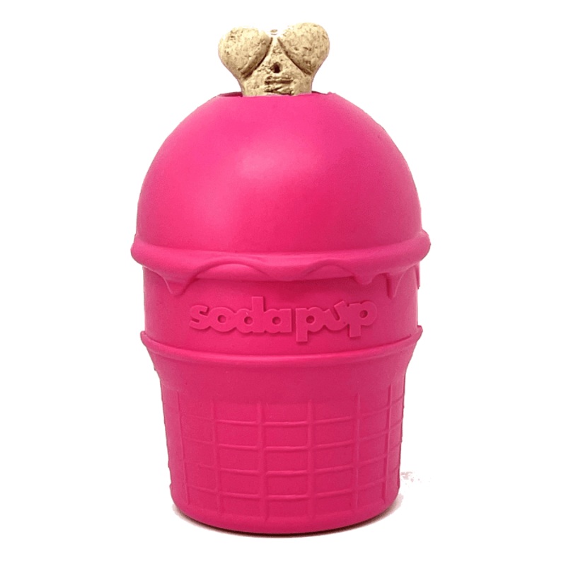 Cornet de crme glace rose - jouet distributeur de gteries