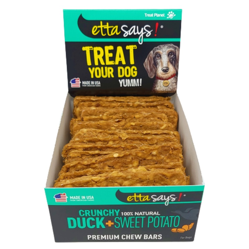 Gteries  mcher Etta says Premium Chew Bar Canard & patate douce