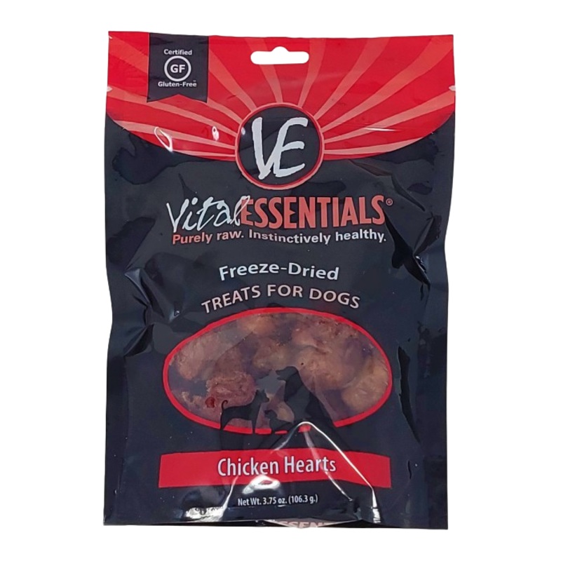 Gteries pour chiens curs de poulets lyophiliss