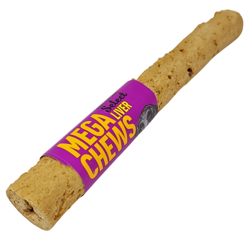 Gteries pour chiens MEGA Croquant  saveur de foie 10''