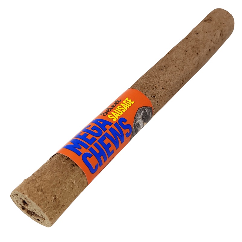 Gteries pour chiens MEGA Croquant  saveur de saucisse 10''