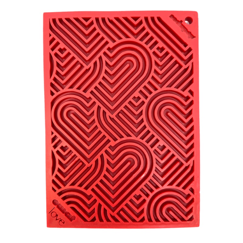 Licking Mat Heart - Rouge