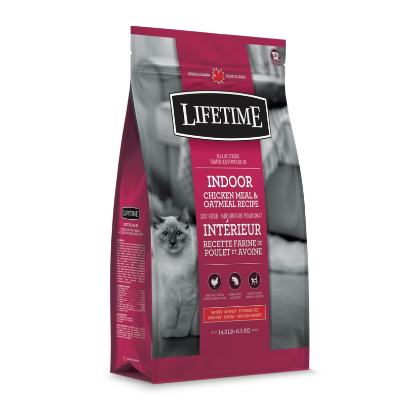 Lifetime Chat Intrieur au Poulet et Avoine