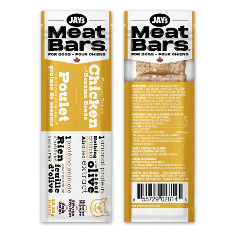 Meat Bars pour chiens - Poulet