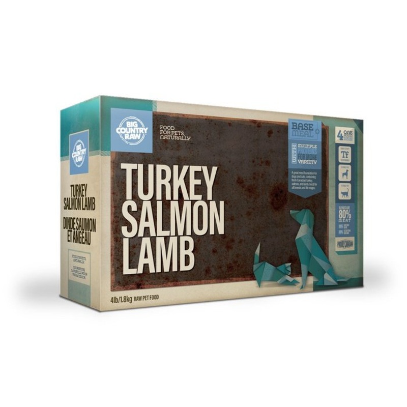 Mlange signature Dinde, Saumon Et Agneau Big country raw 4 lbs