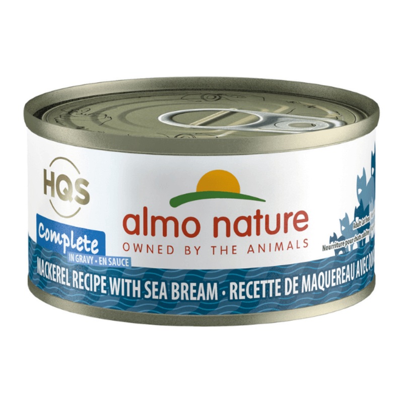 Nourriture pour chats HQS Complte - maquereau et daurade en sauce 70g