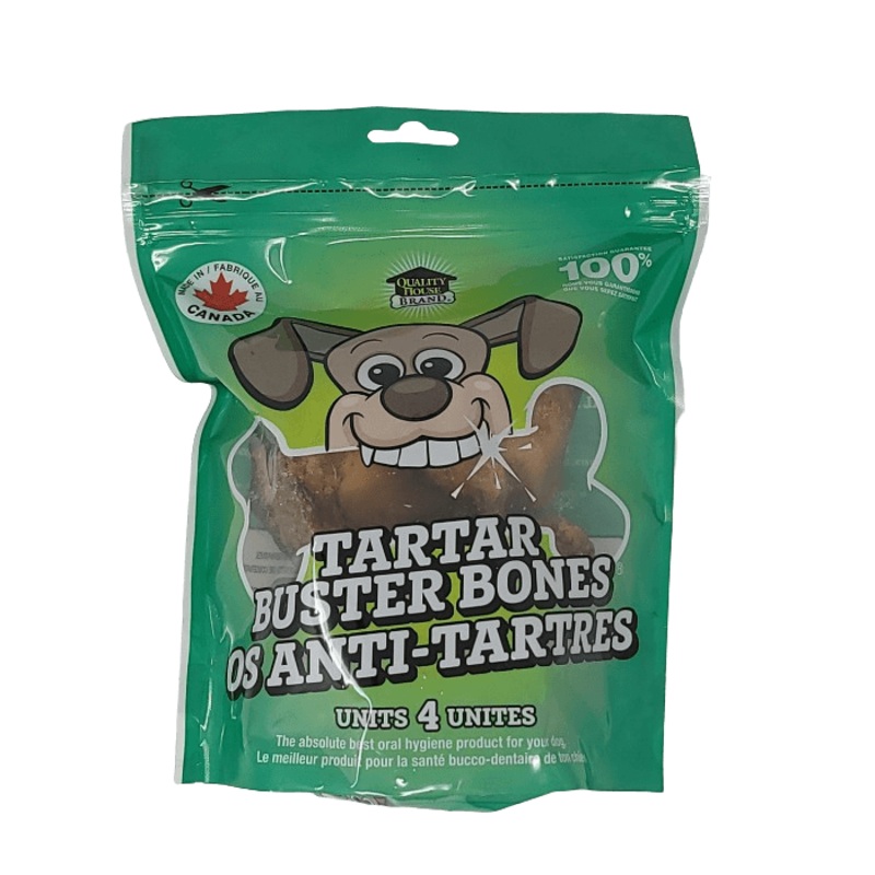Os anti-tartre pour chiens DogBites Tartar Buster Paquet de 4