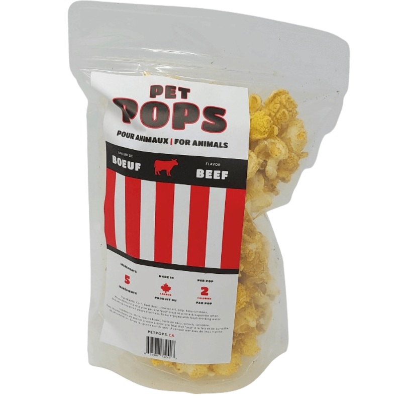 Popcorn pour chiens au boeuf