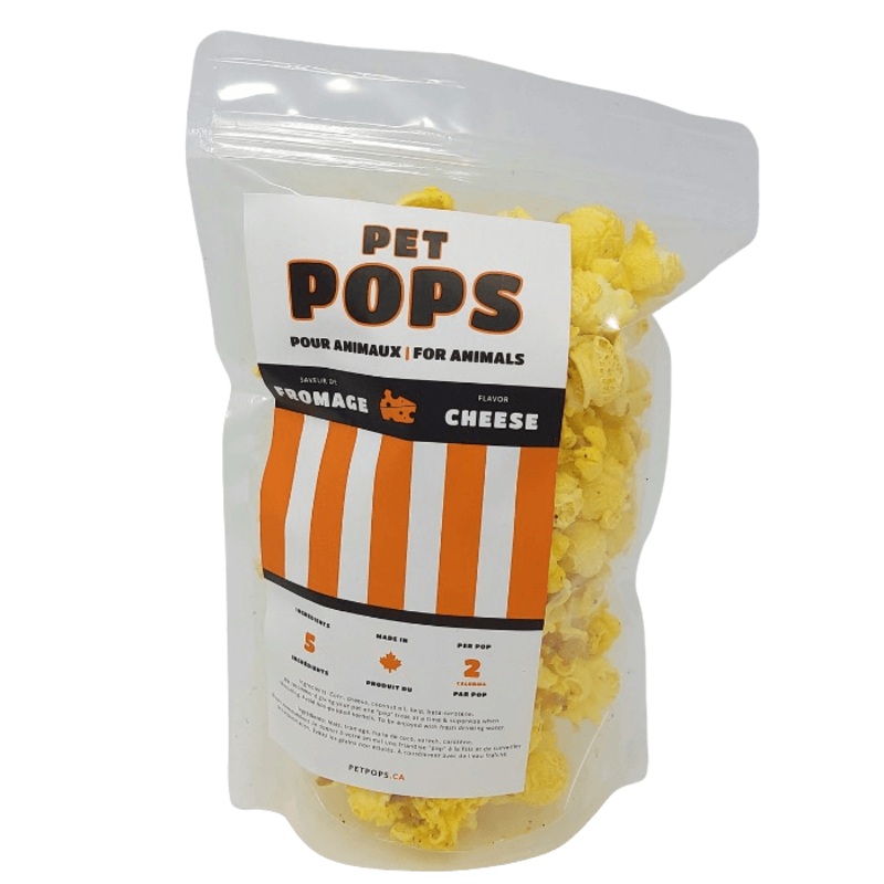 Popcorn pour chiens au fromage
