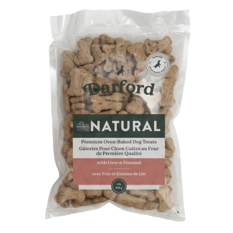 Biscuits pour chiens Darford foie et graines de lin 1 lb