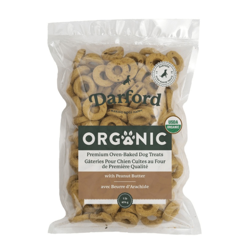 Biscuits pour chiens Darford Organic - Beurre d'arachide 1 lb