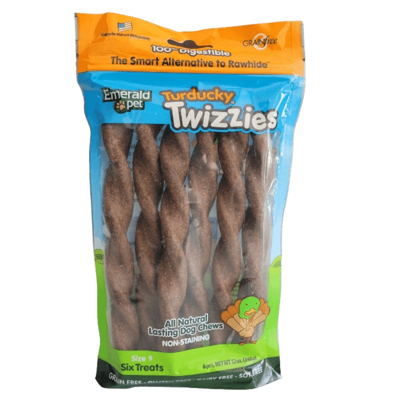 Gteries  mcher pour chiens Twizzies dinde & canard