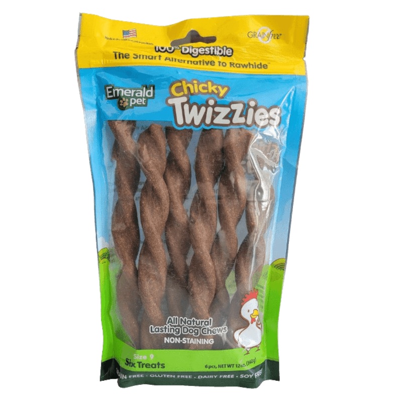 Gteries  mcher pour chiens Twizzies poulet